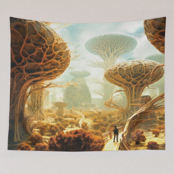Item preview, Fantasy Alien Planet Landscape designed and sold by AdrianGrosu.