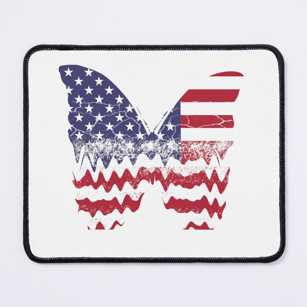 Item preview, USA Butterfly 4th Of July Gift For 4th Of July Patriotic Butterfly Independence Day Floral Butterfly designed and sold by PetAnimalTshirt.