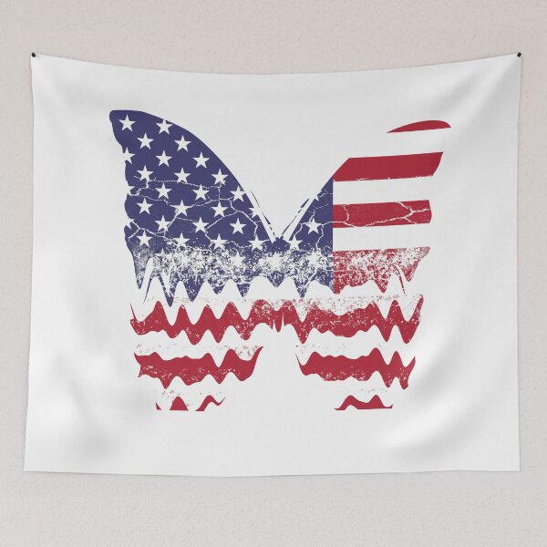 Item preview, USA Butterfly  4th Of July Gift For 4th Of July Patriotic Butterfly  Independence Day  Floral Butterfly  designed and sold by PetAnimalTshirt.