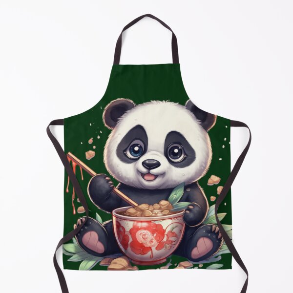 Item preview, Kawaii panda bear eating designed and sold by DigitalPixelize.