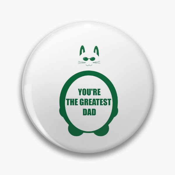 Item preview, BIG CAT WITH GLASSES YOU'RE THE GREATEST DAD designed and sold by csalvati77.