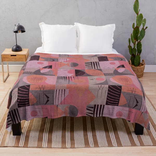 Item preview, Coral moderno de mediados de siglo, rosa y negro designed and sold by Monochrome-Dog.