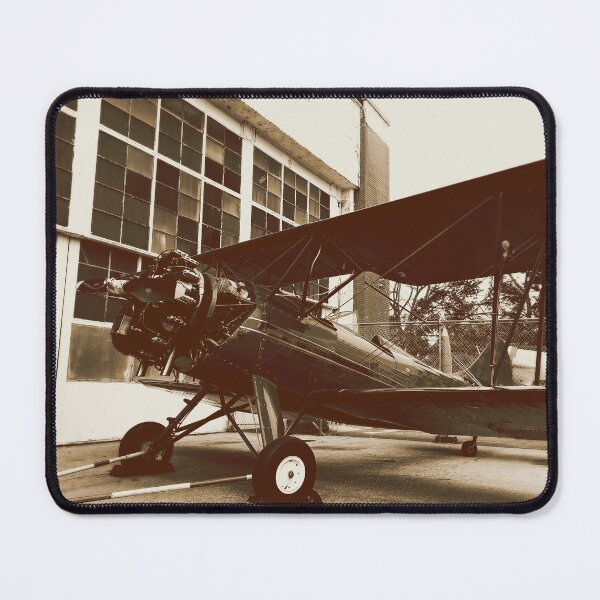 Item preview, Coffee Tan Brown Sepia Tone Modern Industrial Air Plane Museum Vintage Propeller Plane Digital Photograph designed and sold by ARTbyABACCUS.