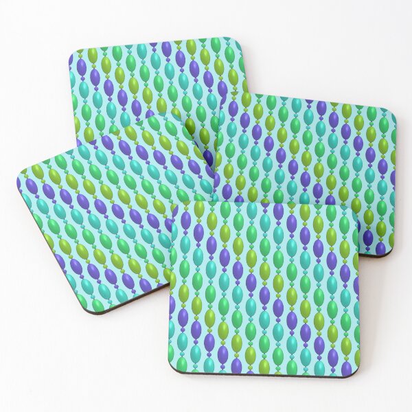 Item preview, Shade Of Blue And Green Beads Pattern, Seamless Pattern designed and sold by DesignHouse07.