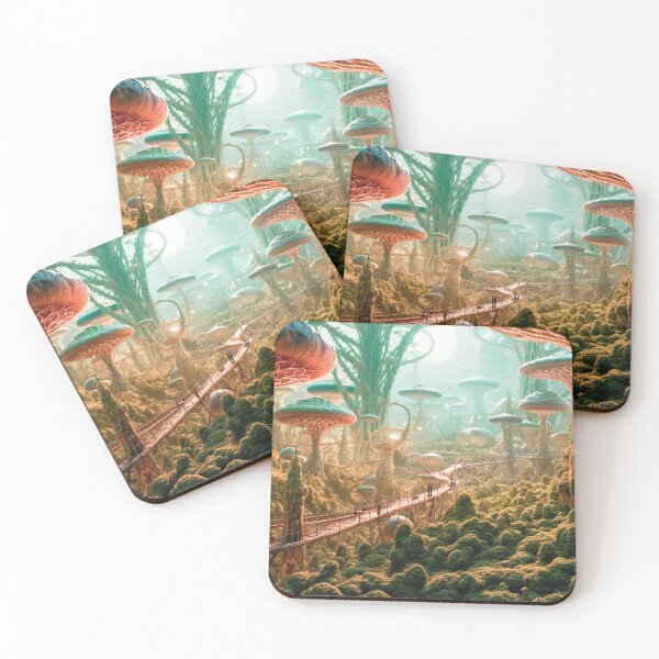 Item preview, Fantasy Alien Planet Landscape designed and sold by AdrianGrosu.