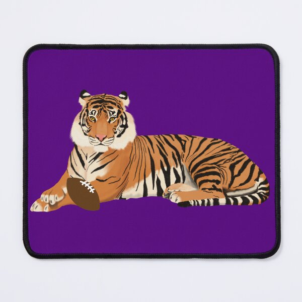 Item preview, Purple Football Tiger designed and sold by cmd-art.