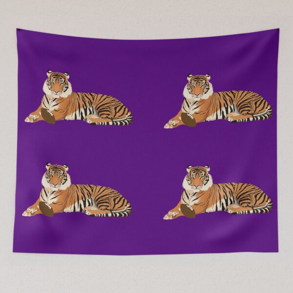 Item preview, Purple Football Tiger designed and sold by cmd-art.