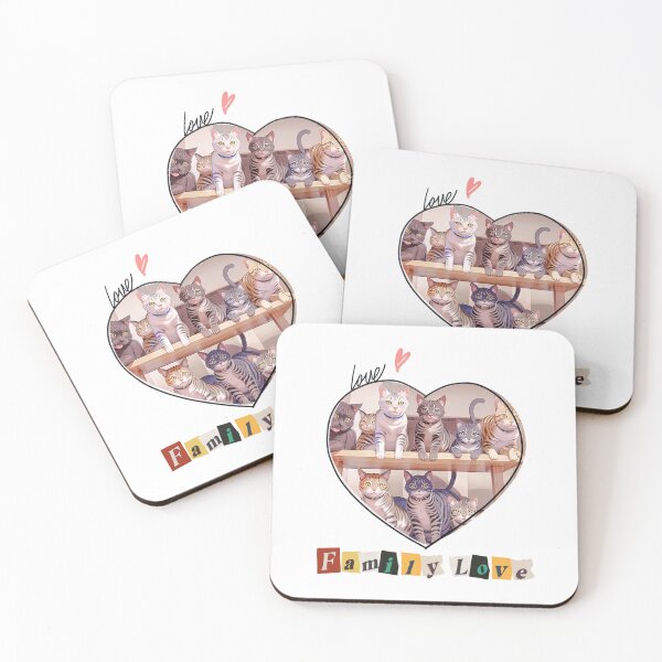 Item preview, Cat family, Cat Stacker - Cute and Perfect Tower Builder Game designed and sold by Lychee Design.