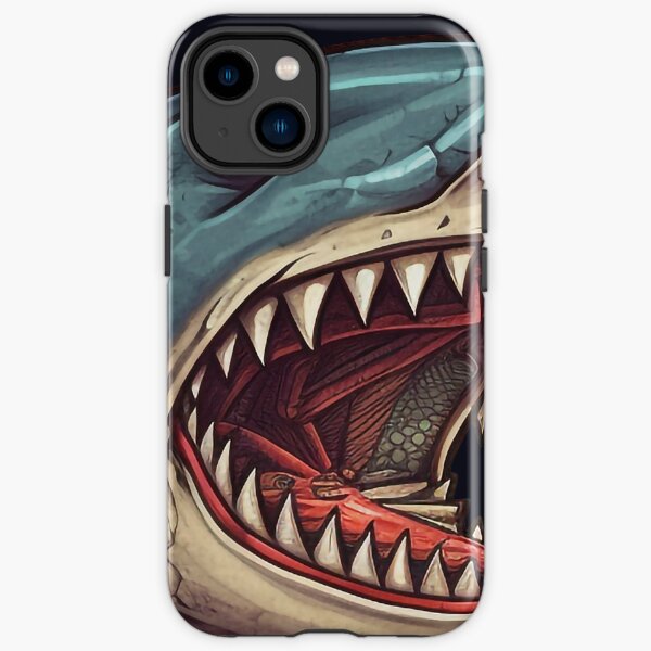 Futuristic Steampunk Ai Cyborg- Shark Robot iPhone Tough Case