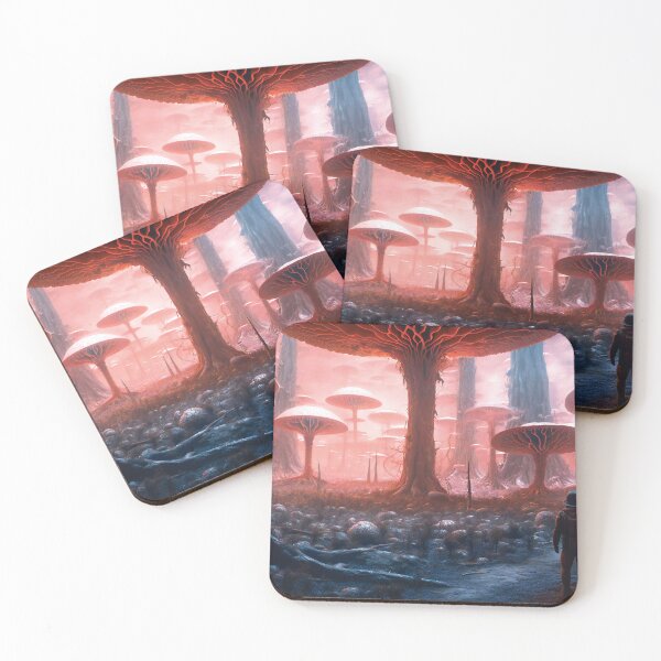 Item preview, Fantasy Alien Planet Landscape designed and sold by AdrianGrosu.
