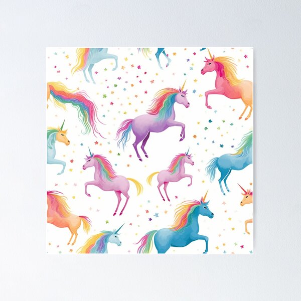 Item preview, unicorns stars and rainbows designed and sold by apolinART.