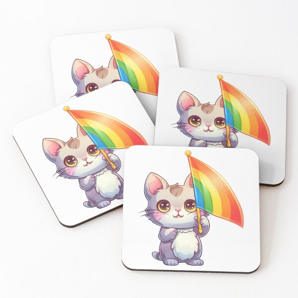 Item preview, Colorful Pride: The Feline Advocate designed and sold by Alanna Rose Realm.