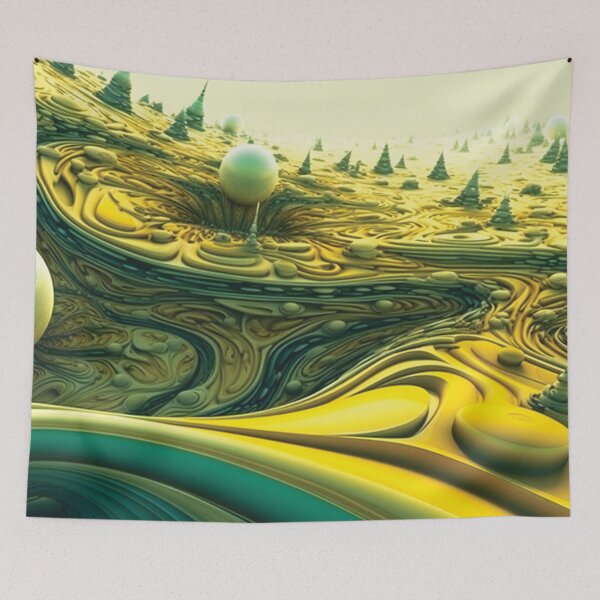 Item preview, Fantasy Alien Planet Landscape designed and sold by AdrianGrosu.