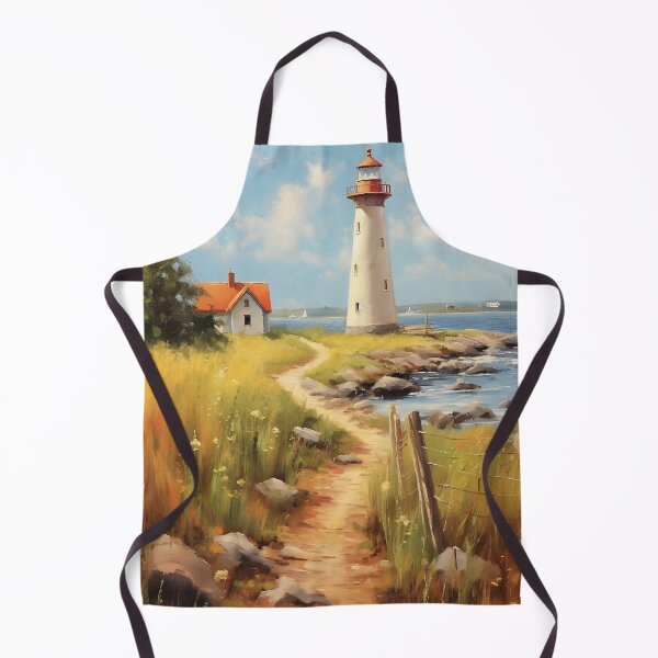 Item preview, Seaside Lighthouse Oil Painting designed and sold by Kingsandwichco.