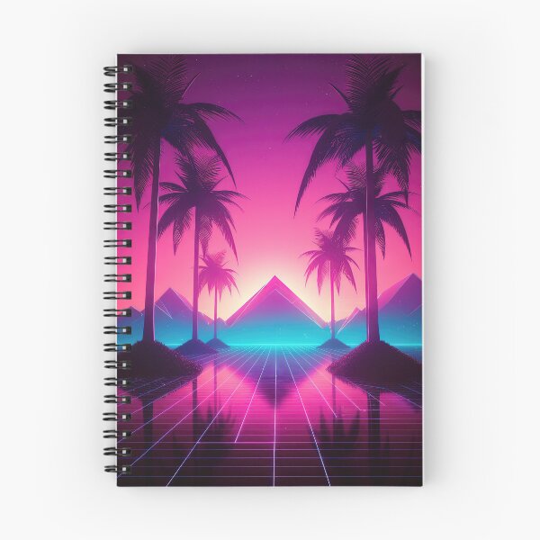 Item preview, Palm Tree Serenade: Synthwave Dreams in the Sunset Glow designed and sold by Mullet Monkey.
