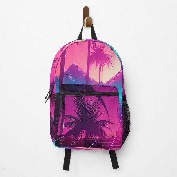 Item preview, Palm Tree Serenade: Synthwave Dreams in the Sunset Glow designed and sold by Mullet Monkey.
