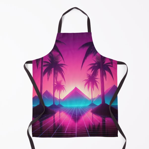 Item preview, Palm Tree Serenade: Synthwave Dreams in the Sunset Glow designed and sold by Mullet Monkey.