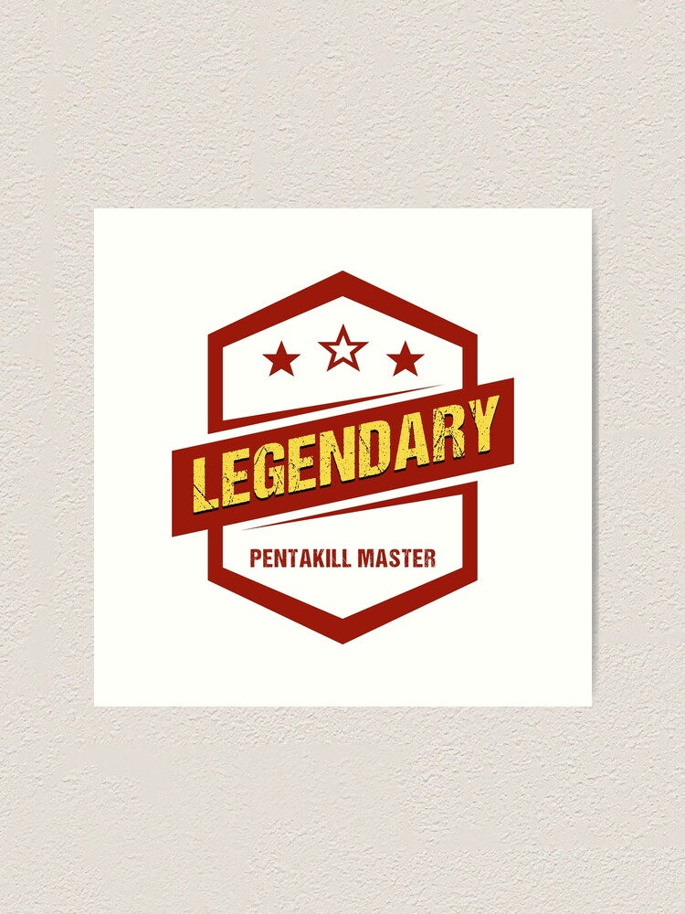LEGENDARY Multiplayer Gaming Master Insignia / Badge / Emblem / Custom  Logo Poster for Sale by Naumovski