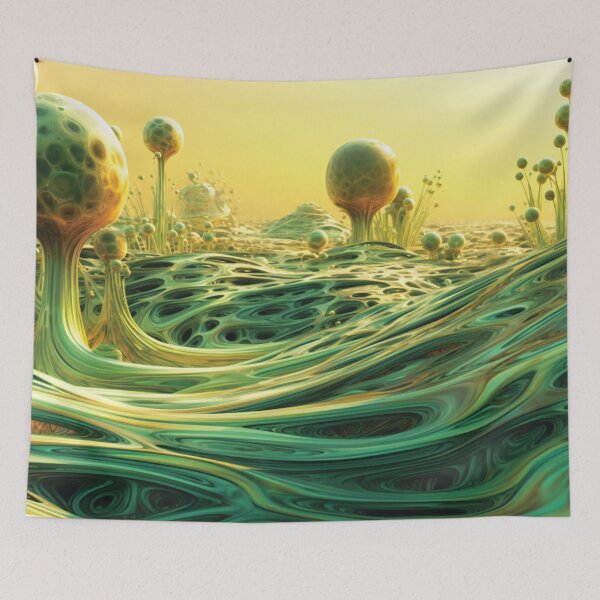 Item preview, Fantasy Alien Planet Landscape designed and sold by AdrianGrosu.