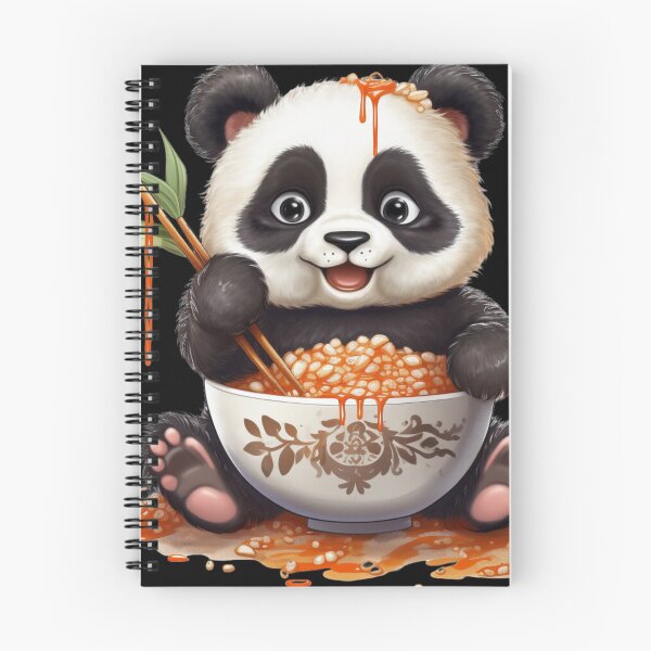 Item preview, cute loving panda bear baby kawaii eating designed and sold by DigitalPixelize.