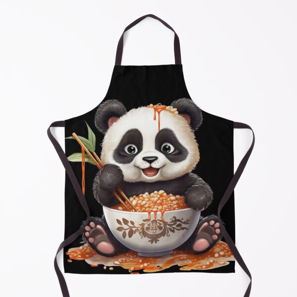 Item preview, cute loving panda bear baby kawaii eating designed and sold by DigitalPixelize.