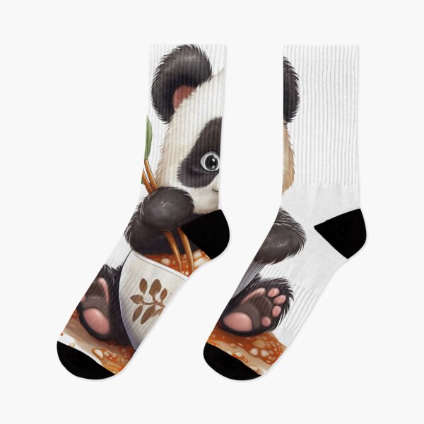 Item preview, cute loving panda bear baby kawaii eating designed and sold by DigitalPixelize.