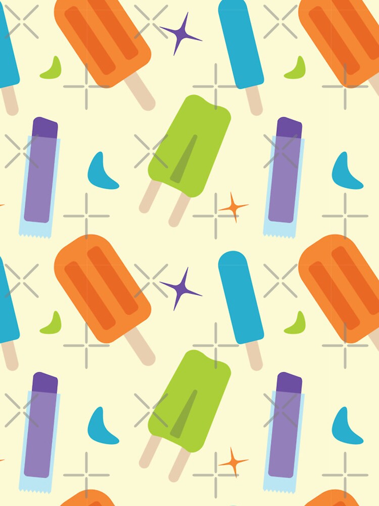Thumbnail 4 of 4, Samsung Galaxy Phone Case, Bright Popsicles Pattern designed and sold by LeftNWrite.