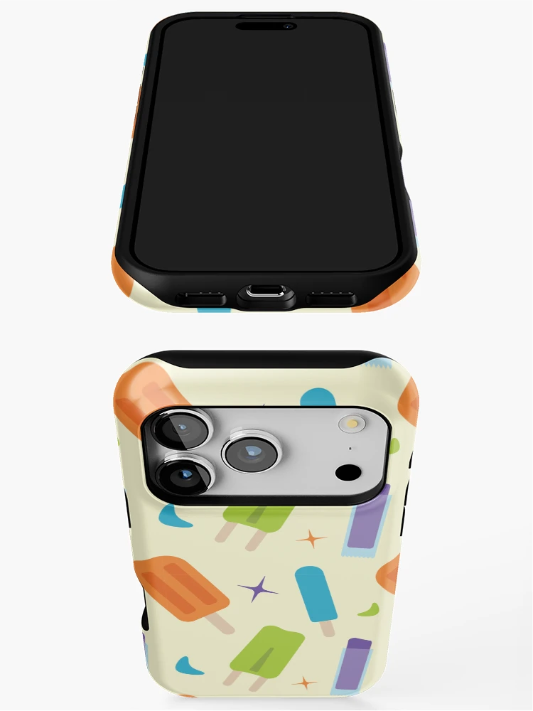 Thumbnail 3 of 4, iPhone Case, Bright Popsicles Pattern designed and sold by LeftNWrite.