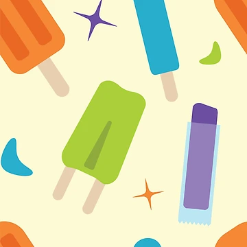Artwork thumbnail, Bright Popsicles Pattern by LeftNWrite