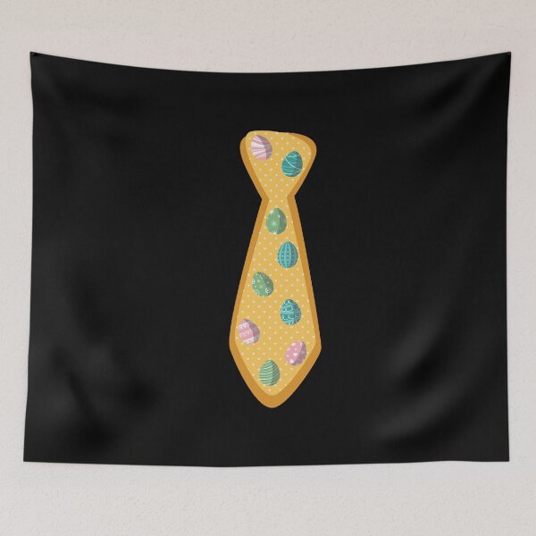 Item preview, Yellow Easter Tie With Eggs  designed and sold by BUBLTEES.