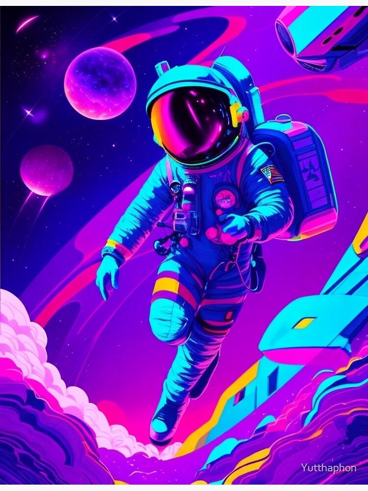 Astronaut Wallpaper 4K, Rocket, Surreal