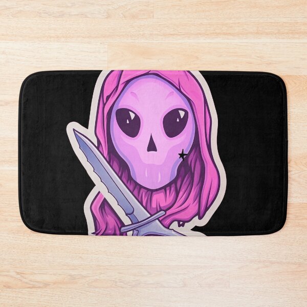 Item preview, Kawaii Cute Pink Ghost Face With a Knife designed and sold by NapNapSleeper.