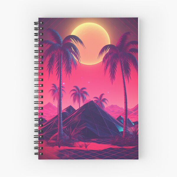 Item preview, Sunset Melodies: Synthwave Serenade among the Palm Trees designed and sold by Mullet Monkey.