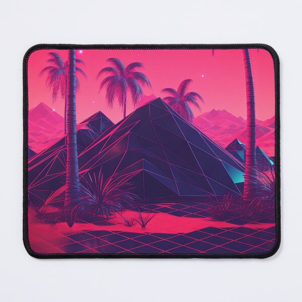 Item preview, Sunset Melodies: Synthwave Serenade among the Palm Trees designed and sold by Mullet Monkey.