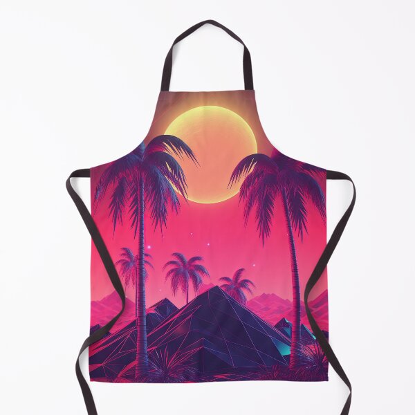 Item preview, Sunset Melodies: Synthwave Serenade among the Palm Trees designed and sold by Mullet Monkey.