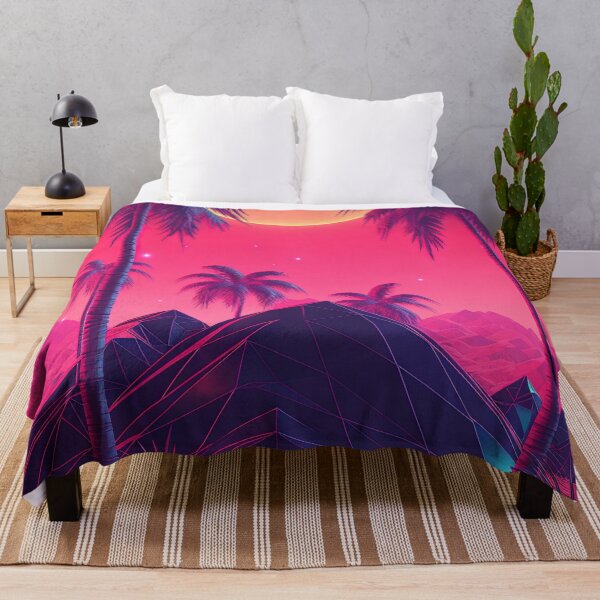 Item preview, Sunset Melodies: Synthwave Serenade among the Palm Trees designed and sold by Mullet Monkey.