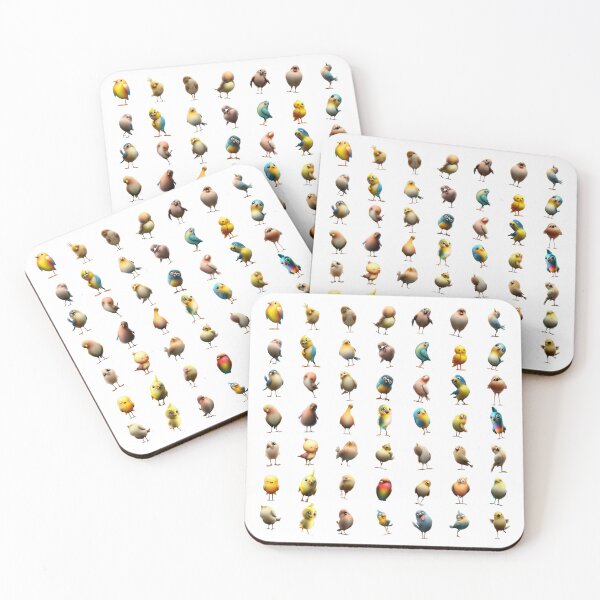 Item preview, Colorful Comedy Abstract Birds designed and sold by Pixel4Art.