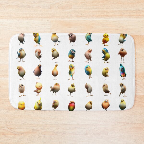 Item preview, Colorful Comedy Abstract Birds designed and sold by Pixel4Art.