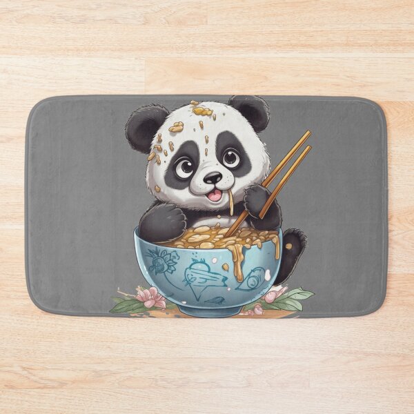 Item preview,  panda bear baby naughty loving kawaii eating designed and sold by DigitalPixelize.