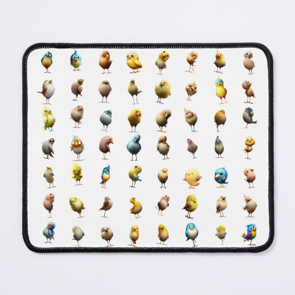 Item preview, Funny Birds in Abstract Splendor designed and sold by Pixel4Art.
