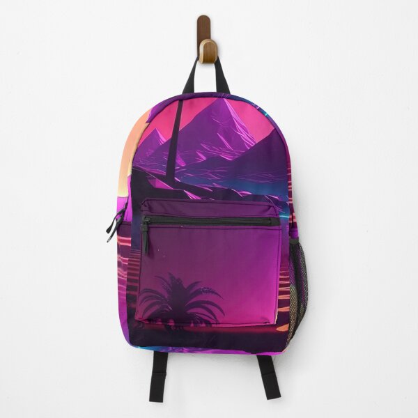 Item preview, Retro Utopia: Synthwave Bliss in the Cyber Oasis designed and sold by Mullet Monkey.