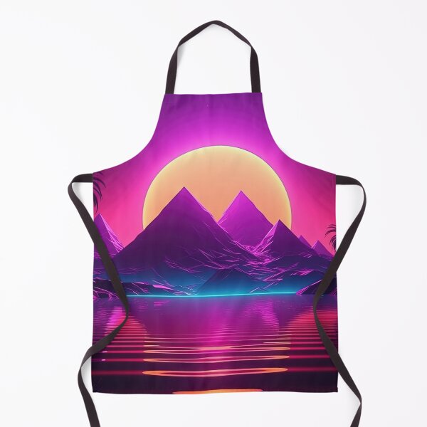 Item preview, Retro Utopia: Synthwave Bliss in the Cyber Oasis designed and sold by Mullet Monkey.