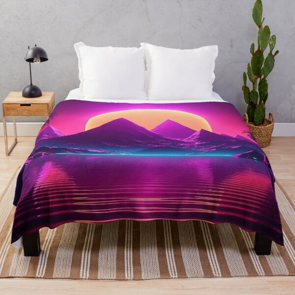 Item preview, Retro Utopia: Synthwave Bliss in the Cyber Oasis designed and sold by Mullet Monkey.