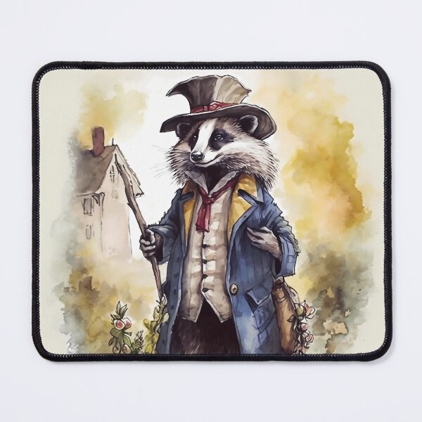 Item preview, Badger : Watercolour Magical Forest Creatures Series designed and sold by MTJ-Mushrooms.