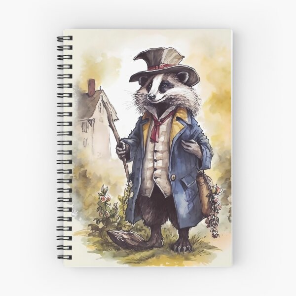 Item preview, Badger : Watercolour Magical Forest Creatures Series designed and sold by MTJ-Mushrooms.