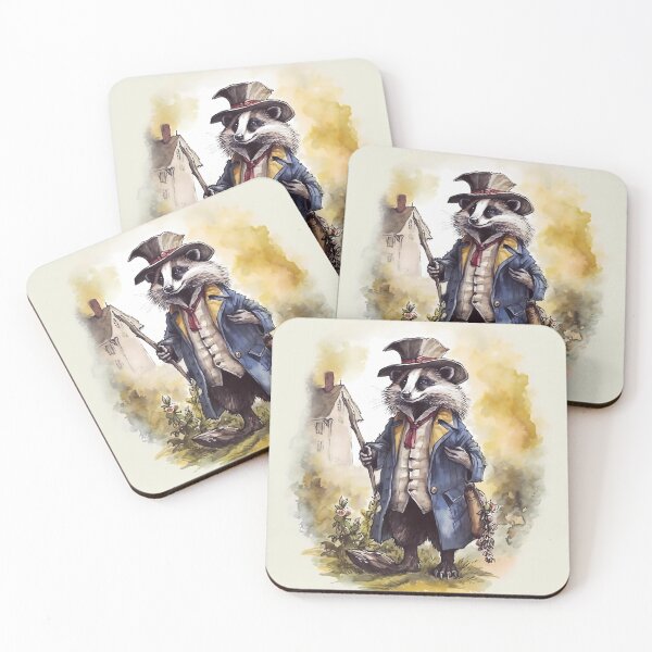 Item preview, Badger : Watercolour Magical Forest Creatures Series designed and sold by MTJ-Mushrooms.