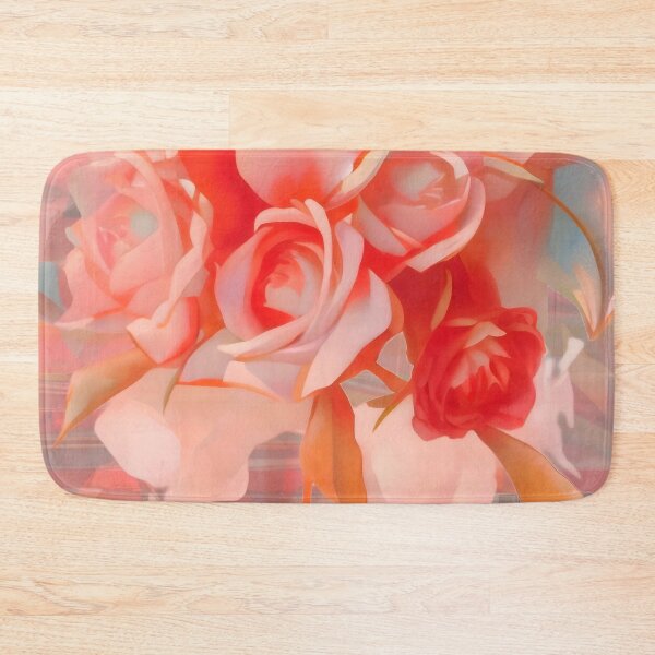 Item preview, Cascading Coral Roses  designed and sold by Dana Roper.