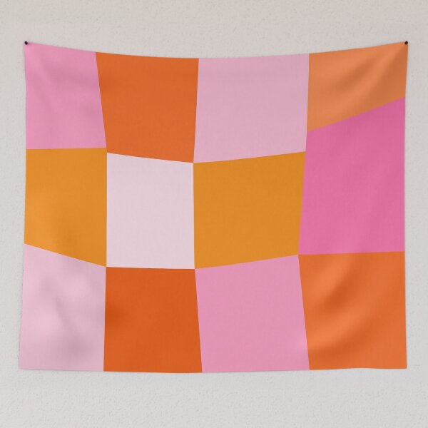 Item preview, Pink and Orange, Checkerboard, Grid, Distorted designed and sold by OneThreeSix.