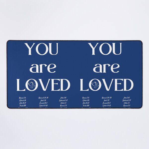 Item preview, Eres amado - Corazones Amor de Dios Versículos bíblicos edificantes cristianos designed and sold by Ceramic Scripture.