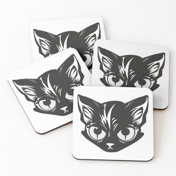 Item preview, BW Cat designed and sold by inksycutsy.